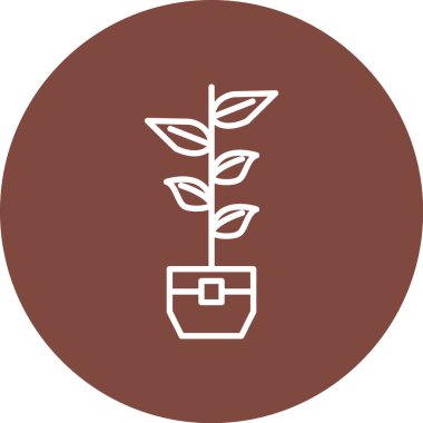 Ağaç simgesinin vektör illüstrasyonu