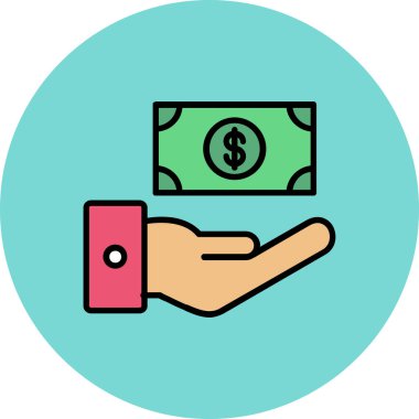 Dolar vektör simgesi, modern biçim