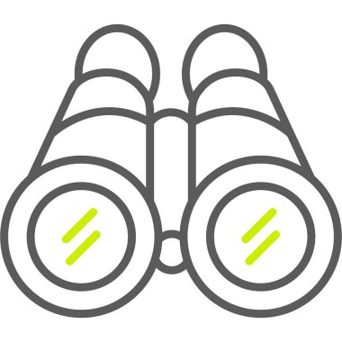 dürbün simgesi. beyaz arkaplanda izole edilmiş web için dürbün vektör simgesi