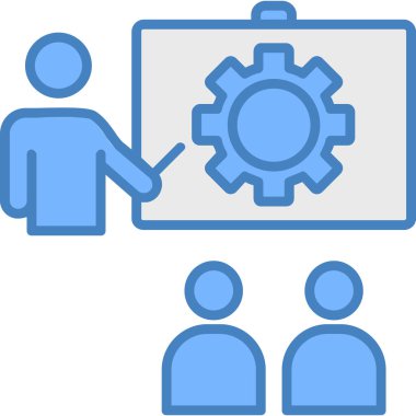 iş yönetimi simgesi, vektör illüstrasyonu