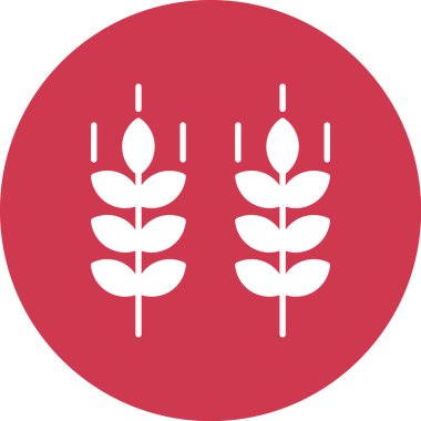 Buğday. Web simgesi basit tasarım