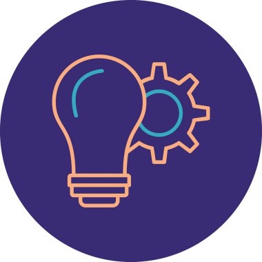 ampul vektör simgesi modern tasarım vektörü çizimi