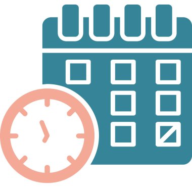 Takvim simgesi vektör illüstrasyonu