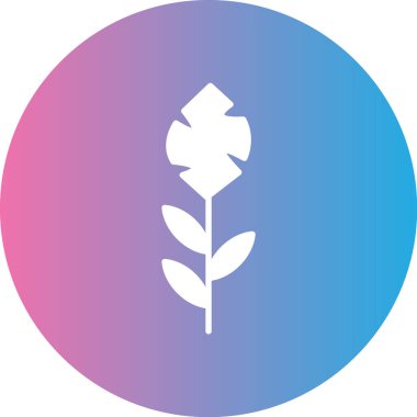 Bir çiçek simgesinin vektör illüstrasyonu