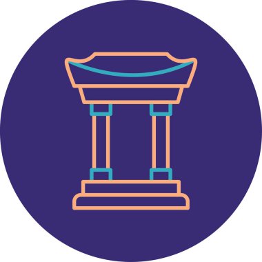 Modern simgenin vektör illüstrasyonu