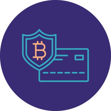 vektör illüstrasyon Bitcoin simgesi