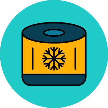 Noel mumunun basit vektör simgesi