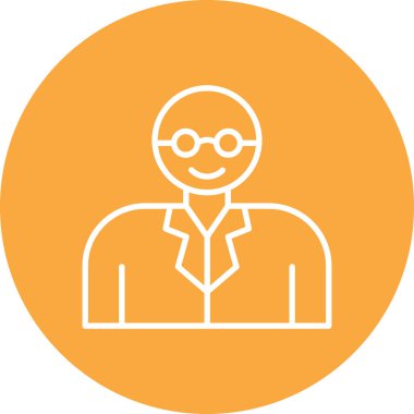 iş adamı simgesi, vektör illüstrasyonu