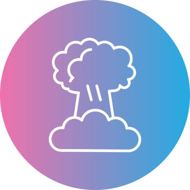 Bulut. Web simgesi basit illüstrasyon