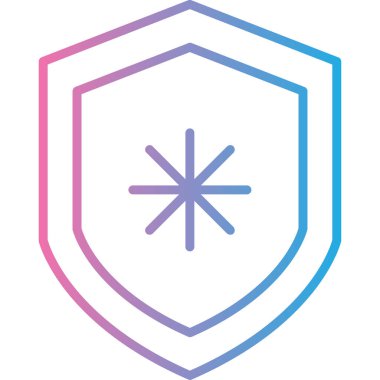 kalkan simgesi, vektör illüstrasyonu basit tasarım