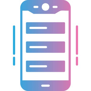 mobil uygulama simgesi vektör illüstrasyonu