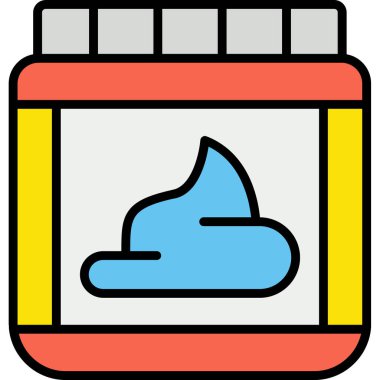 İlaç şişesi ikonu. Web için uyuşturucu vektör simgelerinin özet çizimi