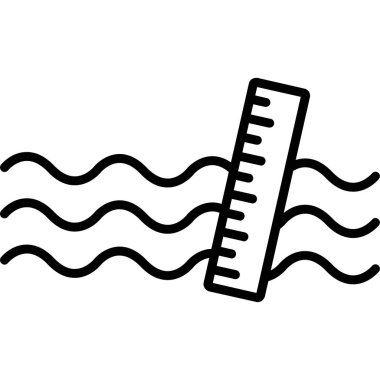 termometre simgesi vektör illüstrasyonu