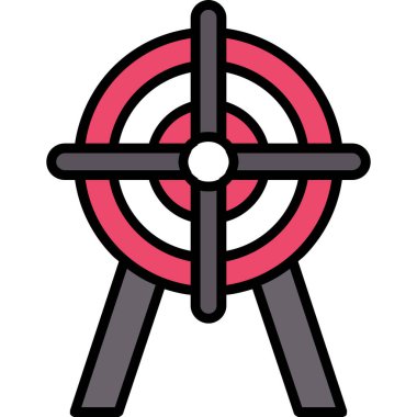 Uydu Simgesi, vektör illüstrasyonu