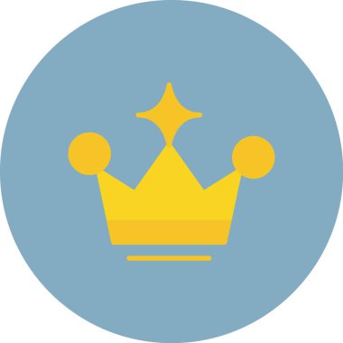 Ödülü taç düz simgesi