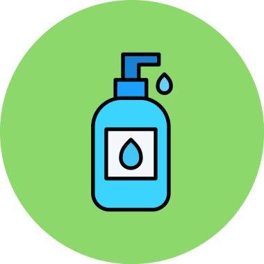 Sprey şişe ikonu. Web için temizlik şişesi vektör simgesinin özet çizimi