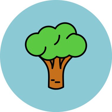 Ağaç. Web simgesi basit illüstrasyon