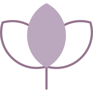 Çiçek. Web simgesi basit illüstrasyon