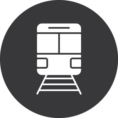 tren simgesi vektör illüstrasyonu