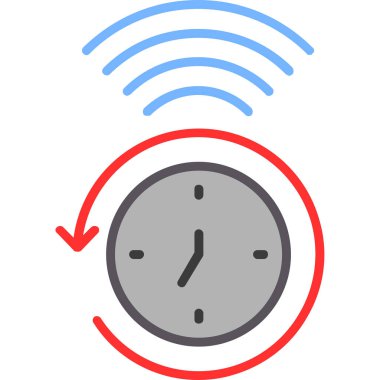 saat vektör simgesi modern basit vektör illüstrasyonu