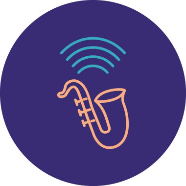 Müzik simgesinin vektör illüstrasyonu