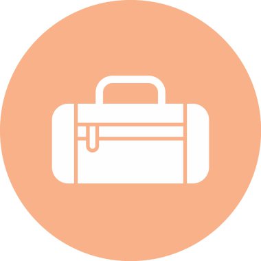 Çanta. Web simgesi vektör illüstrasyonu