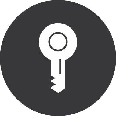 trend biçimi izole edilmiş arkaplanda anahtar simgesi