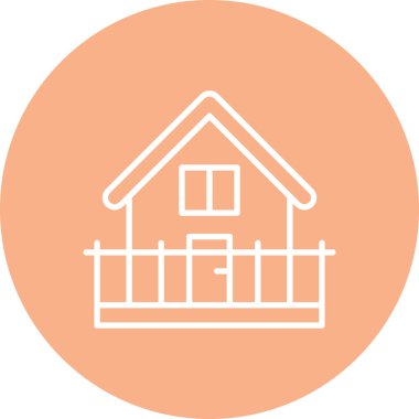 Modern ev simgesinin vektör illüstrasyonu