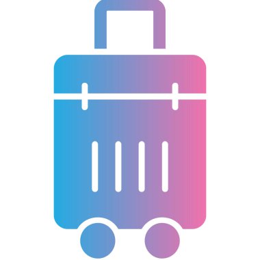 Sırt çantası. Web simgesi basit illüstrasyon