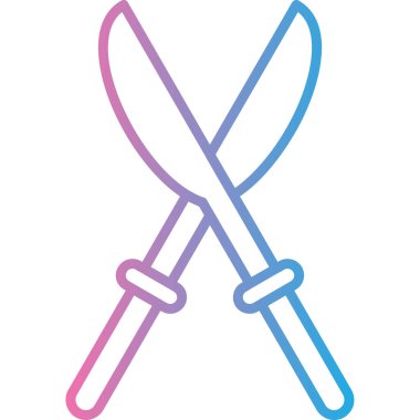 Bıçak. Web simgesi basit illüstrasyon