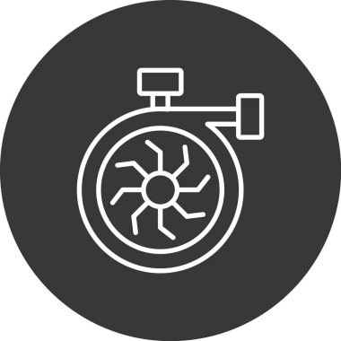 dişli simgesi vektör illüstrasyonu