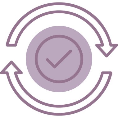 zaman yönetimi simgesi, vektör illüstrasyonu