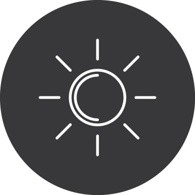 illustration of sun icon