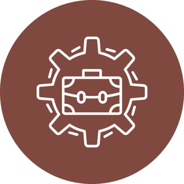 dişli simgesinin vektör illüstrasyonu