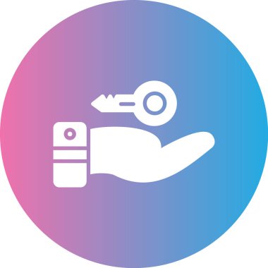 Anahtar. Web simgesi basit illüstrasyon