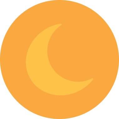 Ay. Web simgesi basit illüstrasyon