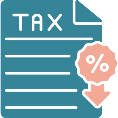 vergi simgesi modern vektör illüstrasyonu