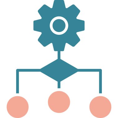 Modern b 'nin vektör illüstrasyonu vites simgesinden yoksun