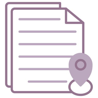 Belge. Web simgesi basit illüstrasyon