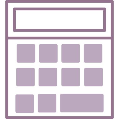 hesap makinesi düz vektör simgesi