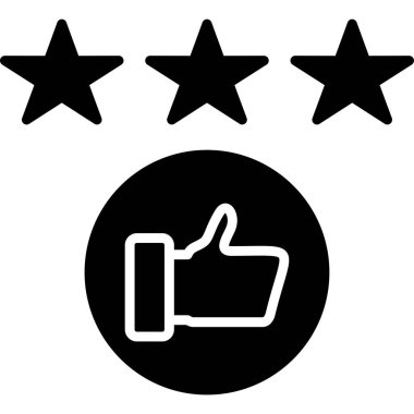 derecelendirme simgesi vektör illüstrasyonu