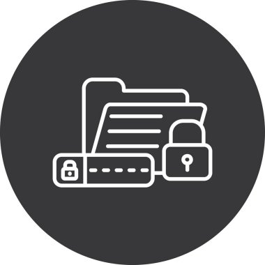 dosya belgesi simgesi, vektör illüstrasyonu