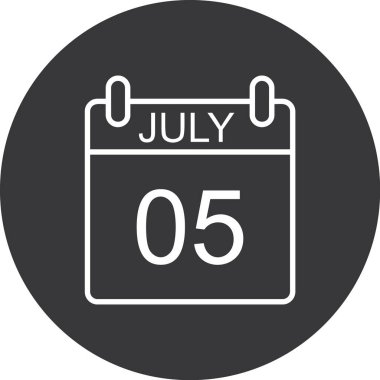 Bir günlük takvimdeki 5 Temmuz tarihi