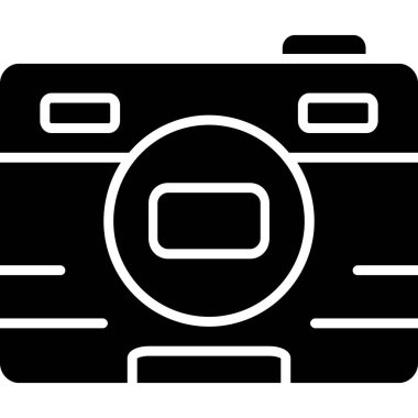 kamera simgesi vektör illüstrasyonu