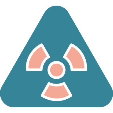 Radyasyon. Web simgesi basit illüstrasyon