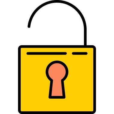 ikon vektör illüstrasyonunu kilitle