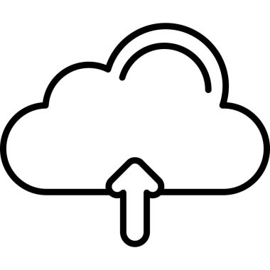 Bulut. Web simgesi basit tasarım