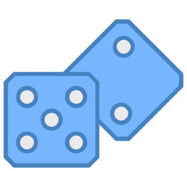 zar. Web simgesi basit illüstrasyon