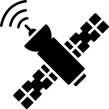 uydu simgesi vektör illüstrasyonu