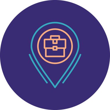 konum simgesi vektör illüstrasyonu